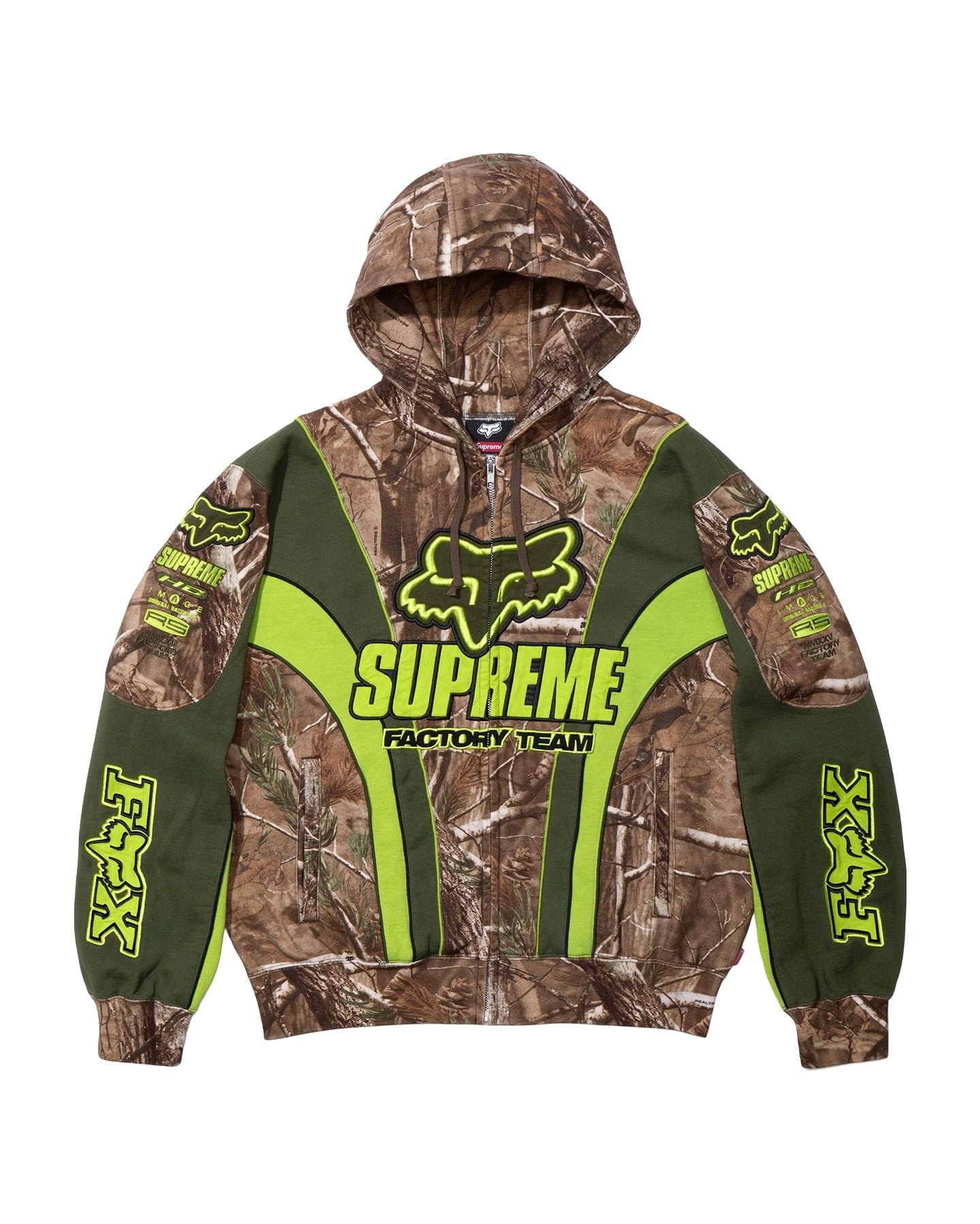 Supreme®/Fox Racing® Zip Up Hooded Sweatshirt view 14